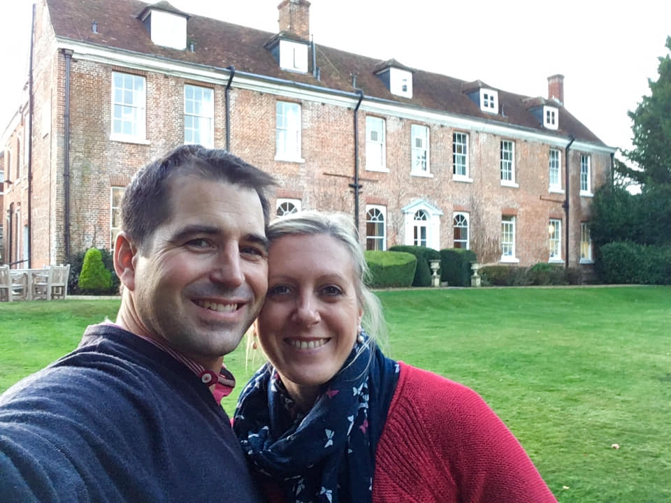 Hustand and Wife outside at New Park Manor