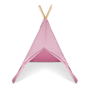 Pink Teepee with wooden poles