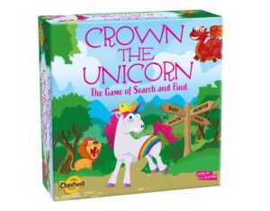 Crown the Unicorn game in a box for 5 year olds