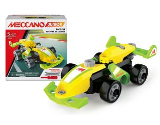 Racing car Meccano in yellow and green