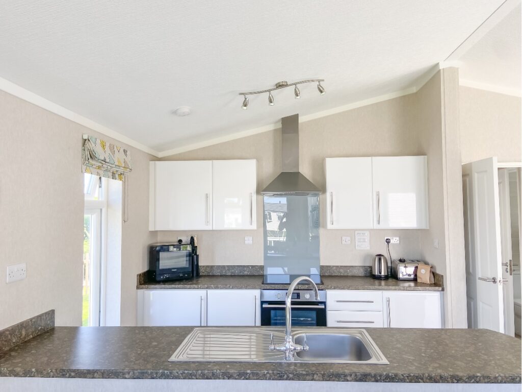 The kitchen at Croyde Bay Resort