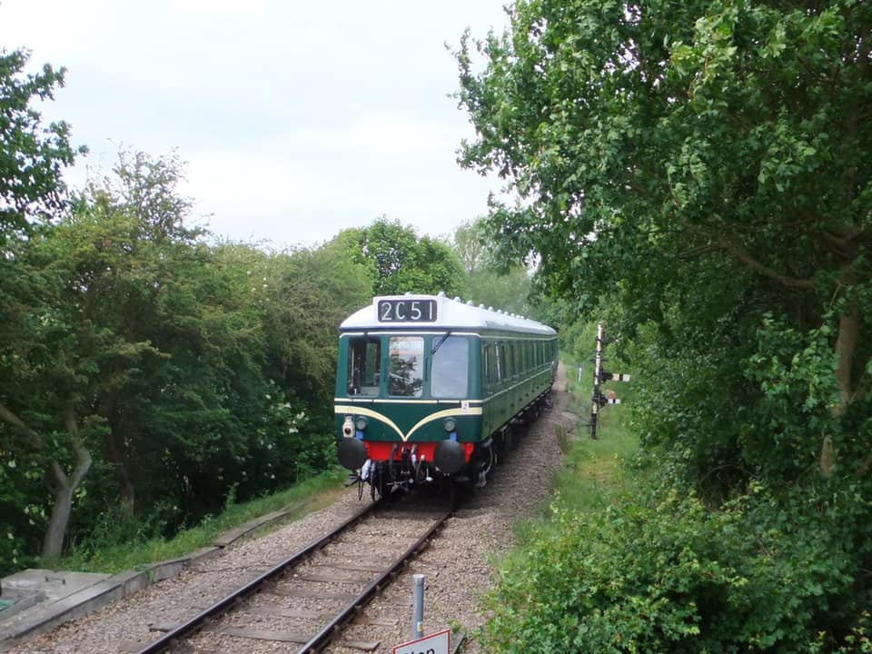 Colne Valley Railway train at station