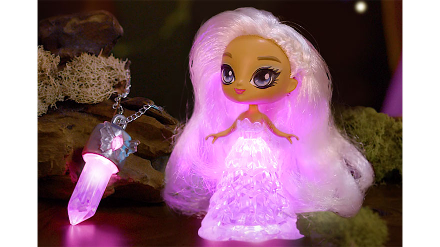 Crystalina pink light up doll - presents for 6 year olds