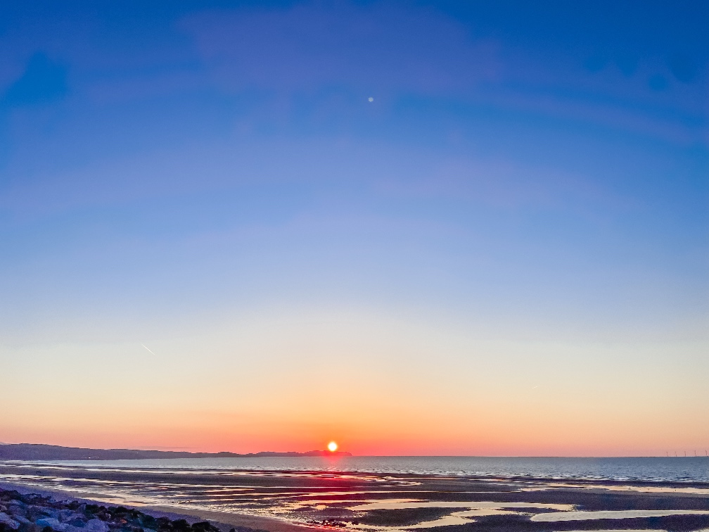 Away Resorts Golden Sands Rhyl at sunset