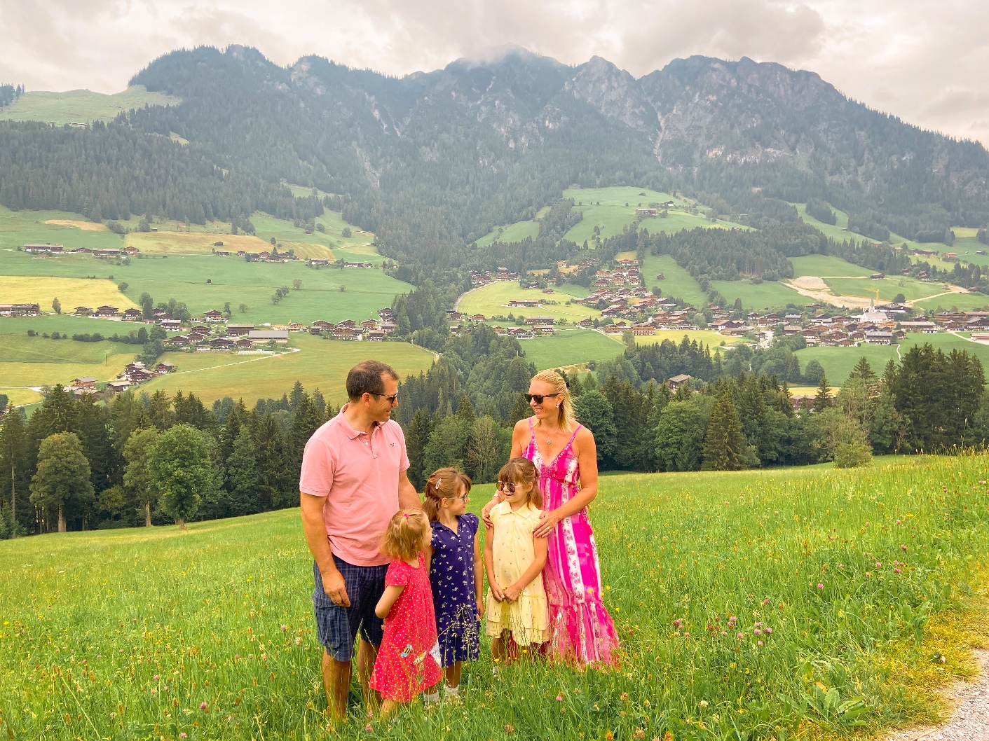 Summer in Austria Alpbachtal family photo