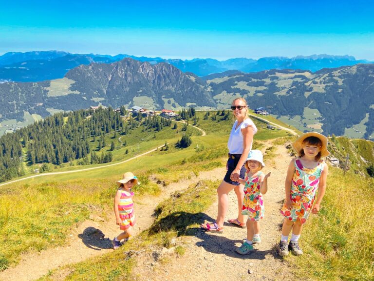 Summer in Austria Alpbachtal mountain family hike