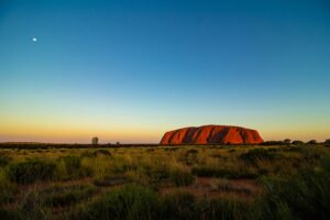 Ayers Rock in Australia where you can go camping near to